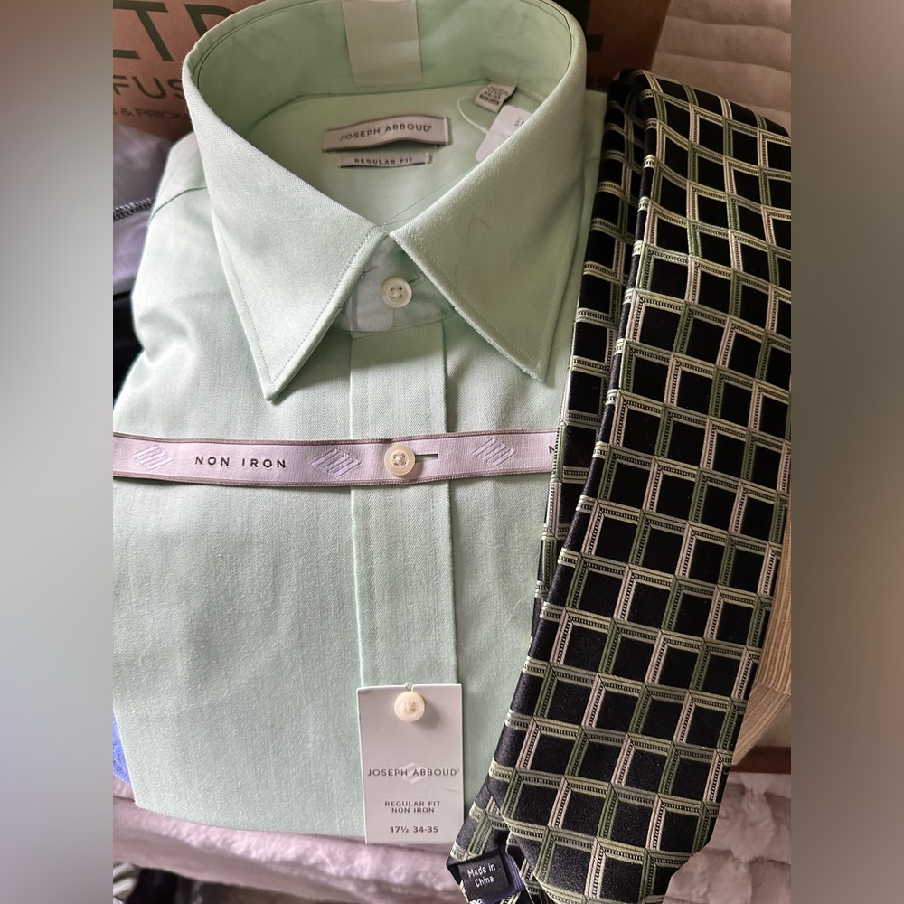 Joseph Abboud Mens Shirt/Tie